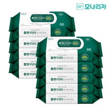 모나리자 핸디닥터 손소독티슈 WT 캡 30매 10개, 10팩