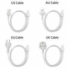 143W 전원 어댑터 전원 공급 코드 케이블 애플 아이맥 24 인치 M1 A2438 A2439 2021 년 미국 EU UK EU A2290 A2388 W, 1개, 없음, 9) Power Cable Only - US Power