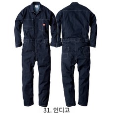 디키즈 Dickies d-756 점프슈트 작업복 워크웨어 코듀라 데님 스트레치