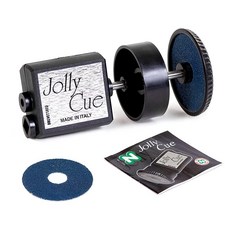 LongoniNorditalia Jolly Cue 수리 도구 2 in 1 샌딩용 당구 큐 샤프트 페룰 및 큐 팁 420478, 1개