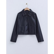 [로엠] 셔츠형 레더 자켓(2colors)_RMJKE49R21