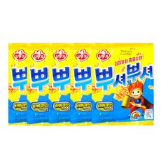 오뚜기뿌셔뿌셔 뿌셔뿌셔바베큐맛 라면과자 5개 b00*602ZO
