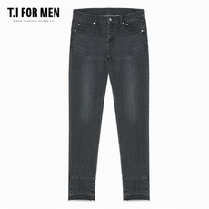 티아이포맨 (T.I FOR MEN) 슬림핏 그레이 데님팬츠(M186MPT606M)