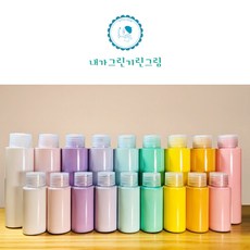 벽지페인트 소량 친환경 키즈바이오페인트 수성 무독성 가구 방문 창틀 30ml - 100ml 소분 셀프, 화이트