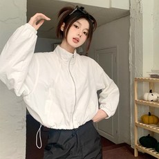 흰색바람막이 TOP01