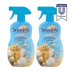 스너글 섬유탈취제 허거블 코튼, 470ml, 2개