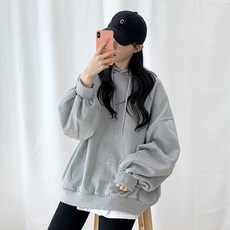 자체브랜드 루즈핏 벌룬 후드티