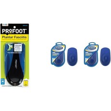 PROFOOT 용 오르토틱 깔창 남성 8131 페어 마사지 젤 번들이 포함된 닥터 숄스 힐 쿠션, 1 Pair+ 1 Count (Pack of 1) - 남자마사지젤