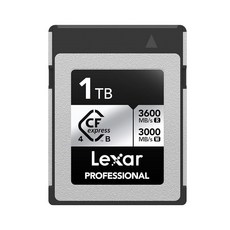 Lexar 프로페셔널 80GB CFexpress 타입 A 골드 시리즈 메모리 카드 LCAGOLD080G-RNEN, 1개, 2) 4.0 - 1TB - 타입 B 카드 실