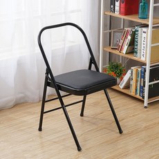 필라테스가방 두께 Yoga요가 보조도구 의자 PU요가 의자보조 접이식의자, 업그레이드 된 두꺼운 더블 빔