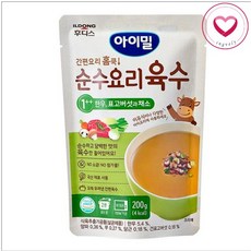 아이밀 홈쿡 순수요리 육수 200g, 한우표고와채소, 1개