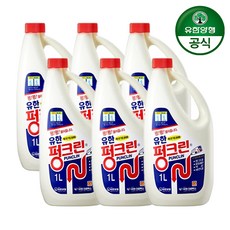 유한양행 펑크린 배수구 세정제, 1L, 6개