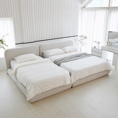 리비니아 클라우드 호텔식 아쿠아텍스 패브릭 싱글 슈퍼싱글 퀸 킹 침대/매트리스, K그레이매트추가