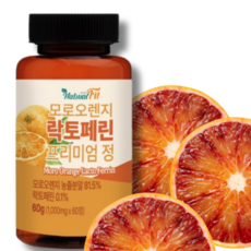 네추럴핏 모로오렌지 락토페린 프리미엄 정 1000mg x 60정, 4개