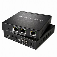 넥스트 HDMI + Serial 거리 연장기 (NEXT-HD100RS-4K) 스위칭허브/서버-프린터서버, 선택없음