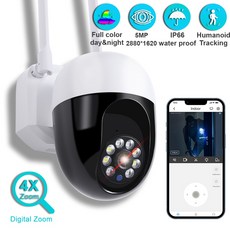 5G 5MP 카메라 와이파이 비디오 야외 IP 디지털 홈 무선 모니터 보안 감시 양방향 오디오 야간 컬러 AI 추, 3MP Camera 64G_AU 플러그, 05 3MP Camera 64G_03 AU 플러그, 1개