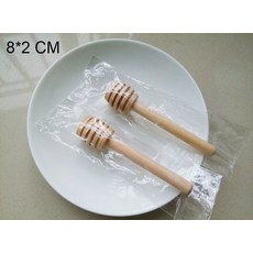 허니디퍼 꿀스푼 꿀스틱 나무 꿀 스틱 디퍼 파티 공급 숟가락 항아리 긴 손잡이 믹싱 Cuchara Miel 50 개, [04] individual package, 1개