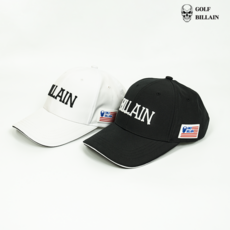 [BILLAIN] 골프모자 헤드웨어 선수지급용 화이트+블랙 Billain Cap V2.0 TOUR ONLY 골프빌런 투어전용 프리미엄 요즘대세, 2개