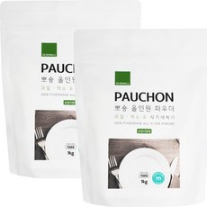 1+1 뽀숑 올인원파우더 리필 1kg 식기세척기 젖병 식세기세제 과일세정제, 2개