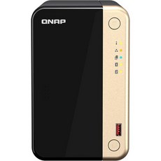 QNAP TS 264-8G US 2 Bay 고성능 데스크톱 NAS 인텔 Celeron 쿼드코어 프로세서 M.2 PCIe 슬롯 듀얼 2.5GbE 2.5G/1G/100M 네트워크, 2 Bay_Diskless - qnap