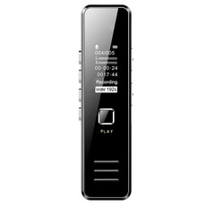 미니 디지털 보이스 레코더 192Kbps 20 시간 녹음 Mp3 재생 미니 보이스 레코더 메모리 없음 최대 지원 32Gb Tf 카드|디지털 음성 녹음기|, 1개, < 1GB, Black