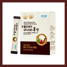 식후 혈당 상승 억제와 면역력 증진에 도움 애터미 혈당&면역 관리 혈당케어 바나바 홍삼 스틱형 분말형태물없이도 복용가능 가볍게 휴대하기 간편, 1개, 60g