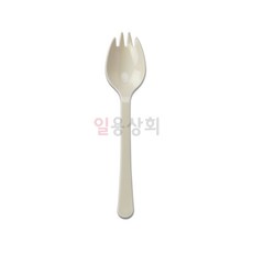 일회용수저 TY 스포키 165mm 개별포장 PP 아이보리 1500개, 1개