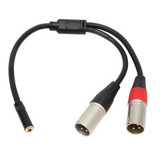 0.3cm(1/8인치) 3.5mm to XLR 케이블 밸런스 듀얼 XLR 수 - 3.5mm 암 스테레오 케이블 3.5mm ~ 3핀 XLR Y 스플리터 마이크 오디오 케이블 0, 0.3cm(1/8인치) 3.5mm to XLR 케이블,
