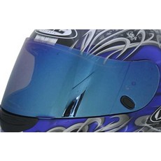 HJC Helmets HJ09 유니 성인용 풀 페이스 헬멧 스타일 교체용 쉴드 블루 원 사이즈