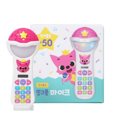 핑크퐁 마이크 인기동요 50(완구/교구), 1세트, color mix