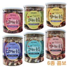 강아지껌 육포 콜라겐 스틱 져키 간식 6종 즐거움 좋은재료, 1개