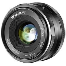 Neewer 35mm F1.7 APS-C Prime Manual Focus Lens Compatible with Canon EF-M EOS-M Mount Mirrorless Ca, One Color_for Canon, 상세 설명 참조0, for Canon