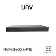 [유니뷰] 800만화소 IP NVR CCTV 녹화기 NVR304-32S-P16 32채널 [POE지원] - 32채널nvr