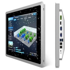 19인치 산업용 임베디드 패널 PC 10포인트 정전식 산업용 터치스크린 패널 컴퓨터 2xUSB3.0 HDMI 2xRS232 2xLAN(J6412 4GB RAM 128, 4GB-DDR3 RAM 128GB SSD, Core i3-4005U