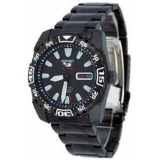 일본배송 Seiko 5 Sports Automatic 24 Jewels All Black Gents SRP169J1[병행 수입]남성 시계 손목 시계