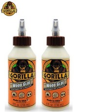 고릴라글루 목공용 강력 본드 접착제 227ml, 2개