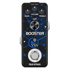 기타 이펙트 페달 트루 게인 부스터 일렉트릭 기타용 클린 부스트, 1) Booster, 1개