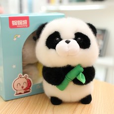 구매대행 i63 판다 피겨 인형 뽀글이 인형 귀여운 인형 진짜 판다 인형 곰인형 아름이, 먹방, 살찐 고양이(선물세트), 20센티