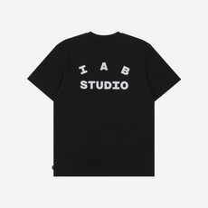 [정품 보증] 아이앱 스튜디오 티셔츠 블랙 화이트 IAB Studio T-Shirt Black White