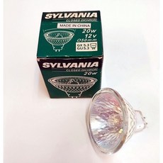 미국실바니아기술 할로겐램프 12V/20W 50W 투명 불투명 적색 청색 녹색 황색/거실 복도 간접조명 주방, 12v/20w long불투명, 1개
