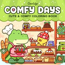 Comfy Days: Coloring Book for Adults and Teens Featuring Super Cute Animal Characters in Cozy Hygge 상품 이미지