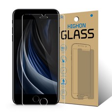 아이폰 SE2 액정보호 강화유리 9H P글라스 1+1매, 단품