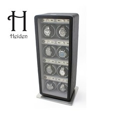 하이덴 [Heiden] 모나코 와치와인더 HD- 019 싱글 020 더블 021 쿼드 022 8구 Black Leather 명품 시계 보관함