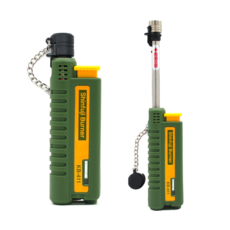 신후지버너 소토 충전 슬라이드 토치 RZ-520, 신후지버너 KB-411C(그린), 1개