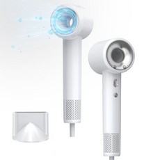 LifeSync 고속 헤어 드라이어 BLDC 모터 이온 두피케어 저소음 드라이기 1500w, WHITE, YEY-GS86