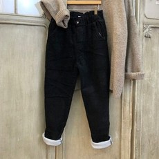 이힝 밴딩 골덴 기모바지 코듀로이팬츠