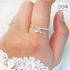 고래꼬리은반지