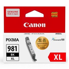 캐논 CLI-981XL B C M Y PB TS8190 TS8195 TS8290 TS8295 정품잉크, 1개, Black