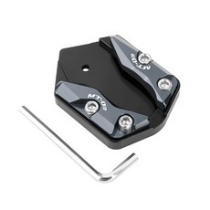 호환 Yamaha YZF R3 R25 MT03 MT25 - 바이크 오토바이 스탠드 패드 풋 익스텐션 킥스탠드 사이드 확대 플레이트, [09] MT03-Titanium, 1개