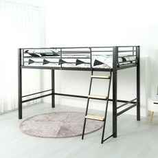 [11조한정 추가할인+원목발판증정] 에보니아 럭키 좌식 철재벙커침대 (SET 1) 기본형 매트선택 (매트포함 구매시 포켓매트업그레이드 행사)